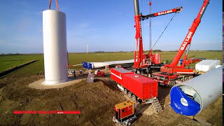 Kran Saller GmbH Errichtung von 34 MW SENVION Anlagen [upl. by Tertia]