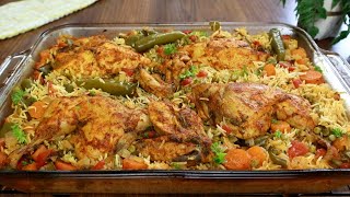 طبخ الأرز والدجاج بهذه الطريقة يجعلها لذيذة للغاية cant stop making this chicken and rice recipe [upl. by Ermanno630]