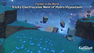 Genshin Impact  Puzzle Tricky Electroculus West of Hydro Hypostasis [upl. by Faucher]