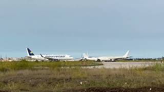 Takeoff flight Nouvelair nouvelairtunisieofficielle1524 airportvibes aviation tunisie [upl. by Tubb]