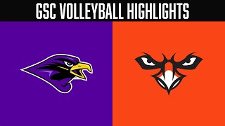 Montevallo at AUM  GSC Volleyball Highlights  Oct 17 2024 [upl. by Dnalyk18]