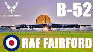 US Air Force B52s Landing at Royal Air Force Base Fairford in the UK to begin BTF251 Exercise [upl. by Boarer]