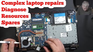 HP 250 G5 motherboard repair  How to carry on complex repairs diagnose resources spares [upl. by Killy]