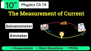 The Measurement of Current Class 10 using Galvanometer and Ammeter Class 10 Physics Chapter 14 [upl. by Connolly]