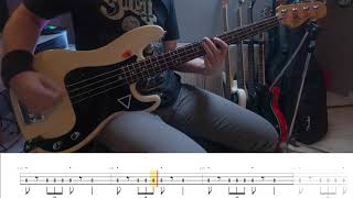 Ghost  Infestissumam  Per Aspera Ad Inferi  Bass Cover with tab [upl. by Matrona301]