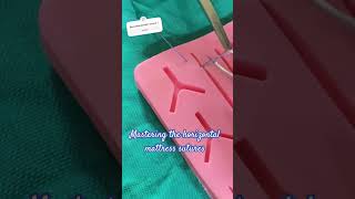 Mastering the Horizontal Mattress Suture sutureskills viralshorts drmouzamalirana [upl. by Meeka]