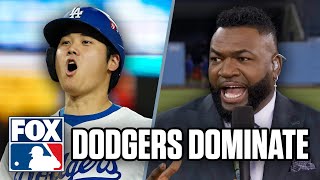 Dodgers DOMINATE Mets Game 1 Reaction David Ortiz Derek Jeter amp Alex Rodriguez  MLB on FOX [upl. by Einaoj]