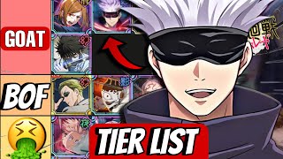 Tu DOIS REROLL GOJO ABSOLUMENT  TIER LIST Day One JUJUTSU KAISEN PHANTOM PARADE [upl. by Ellehctim762]