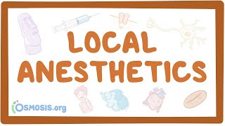 Local anesthetics pharmacology [upl. by Nnaeel]