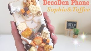 DIY DecoDen Phone Case featuring Sophie amp Toffee デコデン [upl. by Maharva487]