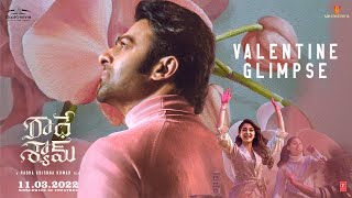 Radhe Shyam Telugu Valentine Glimpse  Prabhas  Pooja Hegde  Radha Krishna  UV Creations [upl. by Lauter]