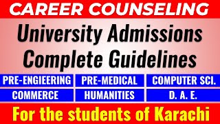 University Admissions Guidelines For All Fields  2021 [upl. by Amar34]