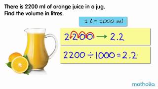 Converting Millilitres to Litres [upl. by Bonar]