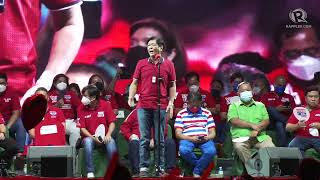 FULL SPEECH Bongbong Marcos at the Uniteam Quezon City proclamation rally [upl. by Yetsirhc793]