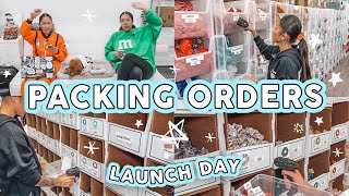 STUDIO VLOG 108  LAUNCH DAY amp PACKING ORDERS ✨🚀 SMALL BUSINESS [upl. by Thirzia]