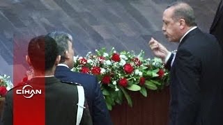 Feyzioğluna kızan Başbakan Erdoğan salonu terketti [upl. by Lotsirhc]