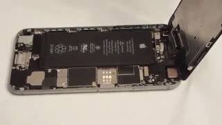 What is Inside an iPhone 6 Opening and Taking off the Screen [upl. by Penelopa215]