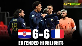 France vs Croatia  Comeback From France in 50 Seconds  Highlights  U19 Euro Futsal 03092023 [upl. by Skiba334]