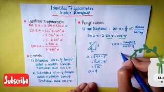 Identitas Trigonometri Sudut Rangkap Contoh Soal  Matematika Peminatan Kelas 11 [upl. by Lladnew]