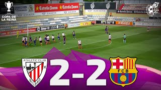 Resumen Athletic Club 2  2 FC Barcelona Semifinales de la Copa de Reina [upl. by Eugine]