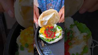 Chinese burger Grandma loves fried eggs [upl. by Aitnyc593]