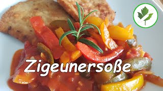 Zigeunersoße  Die würzige Paprikasoße für Schnitzel und Steaks [upl. by Meggie]