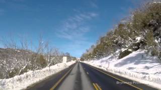 Drivelapse Australia  Jindabyne to Perisher in Winter  100 GoPro HERO [upl. by Brag]