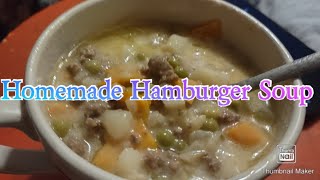 Homemade Hamburger Soup 🍲 hamburger soup recipe fullrecipe [upl. by Hannasus725]