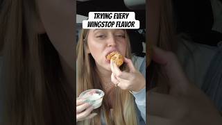 Rating EVERY flavor at wingstop mukbang wingstop foodchallenge [upl. by Koffman]