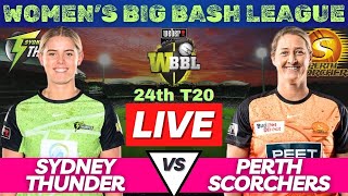 WBBL 2024 Live SYTW vs PRSW Match Today  Sydney Thunder vs Perth Scorchers Women Live WBBL Match [upl. by Bernj]