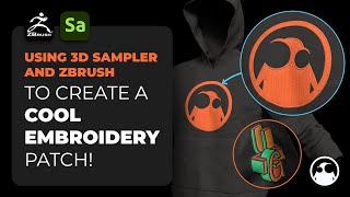 Using 3D Sampler and ZBrush To create cool Embroidery Patches [upl. by Marcela]