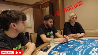 Adin Ross amp XQC High Stakes Gambling 1000000 [upl. by Lasorella957]