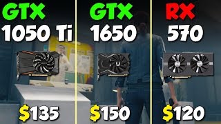 GTX 1050 Ti vs GTX 1650 vs RX 570 [upl. by Coward]