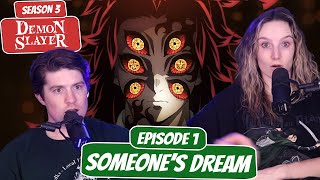 UPPER MOON MEETING  Demon Slayer Season 3 Reaction  Ep 1 “Someones Dream” [upl. by Enattirb62]