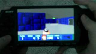 PSP Homebrew  Wolfenstein 3D Review [upl. by Anyala668]