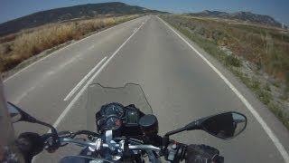 Ruta Moto BMW F650Gs  Bardenas Reales de Navarra [upl. by Ecnerolf]