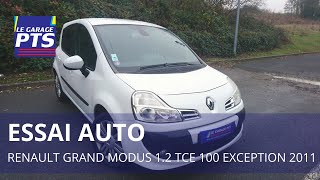 TEST  RENAULT GRAND MODUS 12 TCE 100 EXCEPTION 2011  FRANCE [upl. by Gennie65]