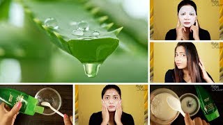 How to use ALOEVERA GEL for spotless glowing skin and long shiny hair Rabia Skincare [upl. by Anhcar]