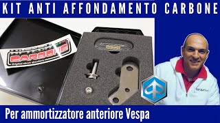 Kit anti affondamento Carbone per ammortizzatore anteriore Vespa Piaggio [upl. by Anaer]