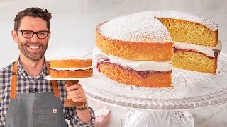 Easy Victoria Sponge Cake Recipe [upl. by Teragram586]