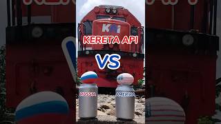 KERETA API VS KEKUATAN TELUR RUSSIA DAN AMERIKA shorts keretaapi viralvideo russia america [upl. by Ahsekahs]