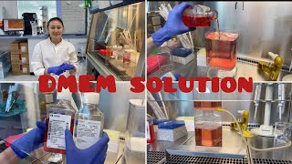 How to prepare Dulbeccos Modified Eagles Media solution for cell culturing easy way [upl. by Burkhart]