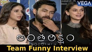 Antariksham 9000 KMPH Movie Team Interview  Varun Tej Aditi Rao Hydari Lavanya Tripathi [upl. by Urita]