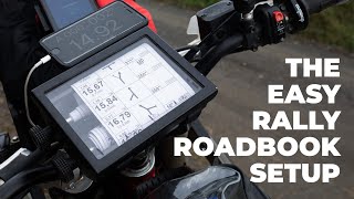 The easy rally roadbook setup I used for the Kielder 500 [upl. by Llevel]