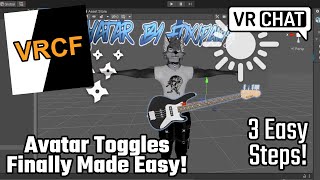 How to easily make avatar toggles for VRChat with VRCFury FOR BEGINNERS [upl. by Ahsiekim613]