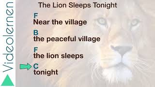 The Lion Sleeps Tonight FDur Lyrics amp Chords [upl. by Kylander]