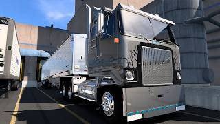 Cummins NTC Big Cam Straight Pipe Sound GMC White Cabover American Truck Simulator 151 ＃86 [upl. by Annavoj]