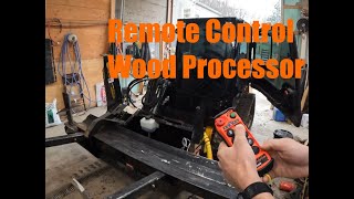 Firewood made Easy Remote control Halverson Wood processor [upl. by Alonso8]