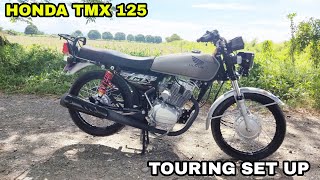 HONDA TMX ALPHA 125 REVIEW  Touring Set Up  With Mini Driving Light [upl. by Meletius]