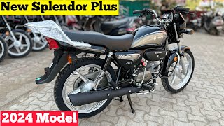 New 2024 Model Hero Splendor Plus Bs7 Review  On Road Price  splendor plus 2024 model  hero bike [upl. by Bradshaw]